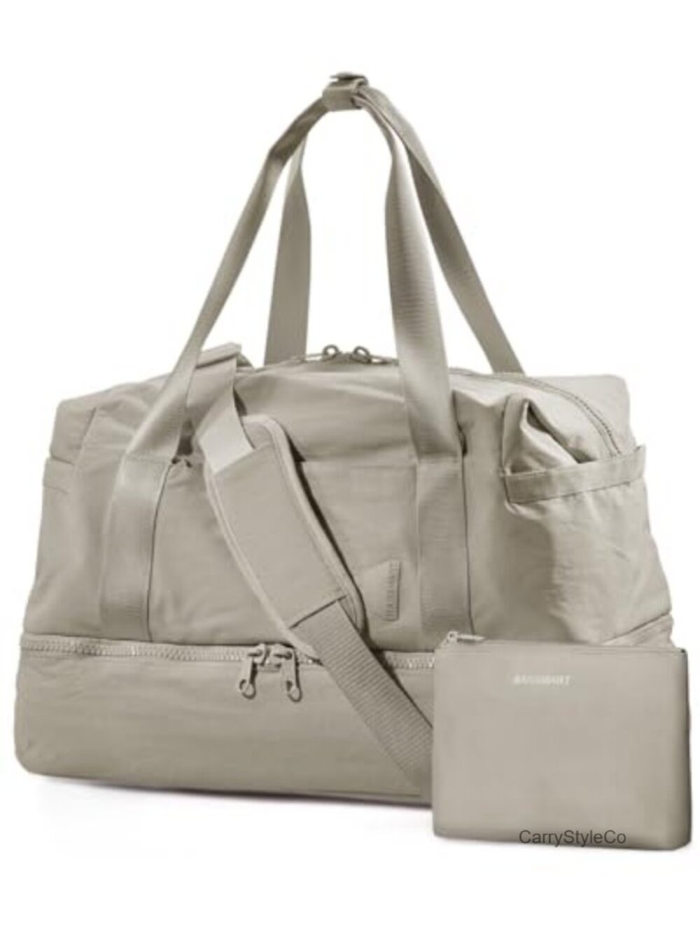Weekender Duffel Bag with Shoe Compartment Travel Tote for Women Carry On